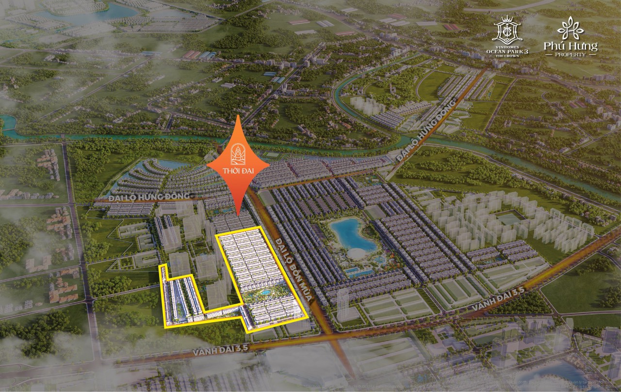 Phân khu Thời Đại Dự án Vinhomes Ocean Park 3 The Crown