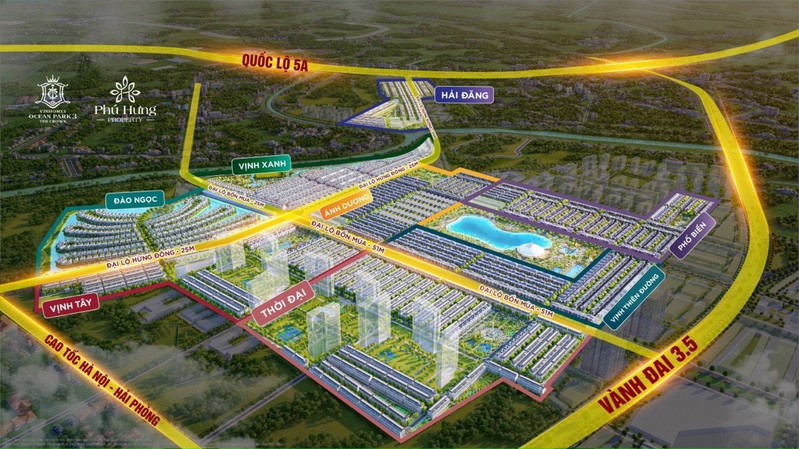 Vinhomes Ocean Park 3 – The Crown (Vinhomes đại an) chính thức ra mắt thị trường với chính sách khủng chưa từng có